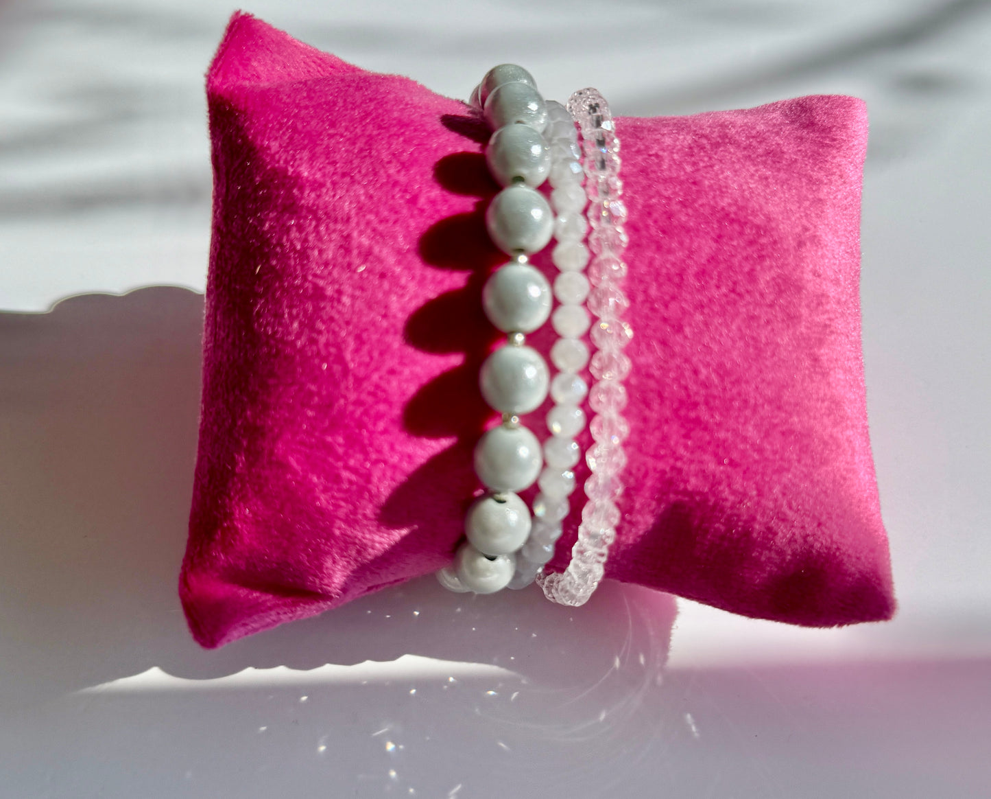 Armbänder aus Facetteperlen