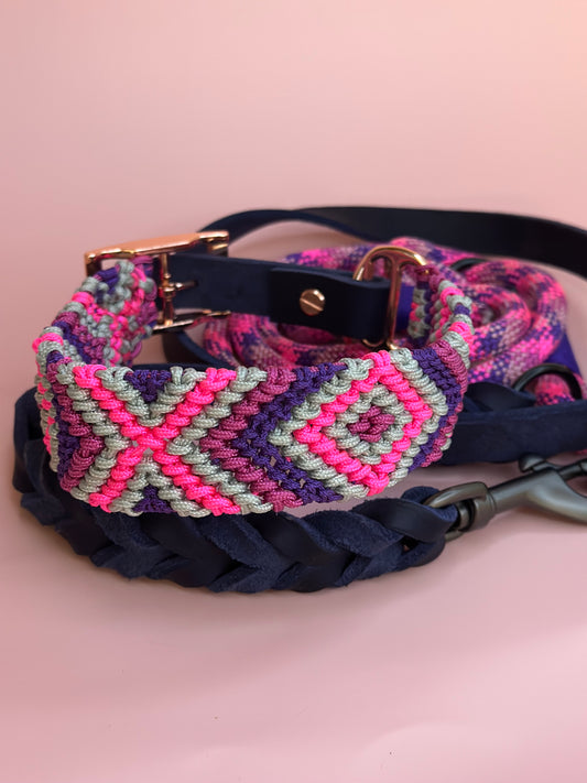 Friendshiphalsband ” Rosie “, handgemacht