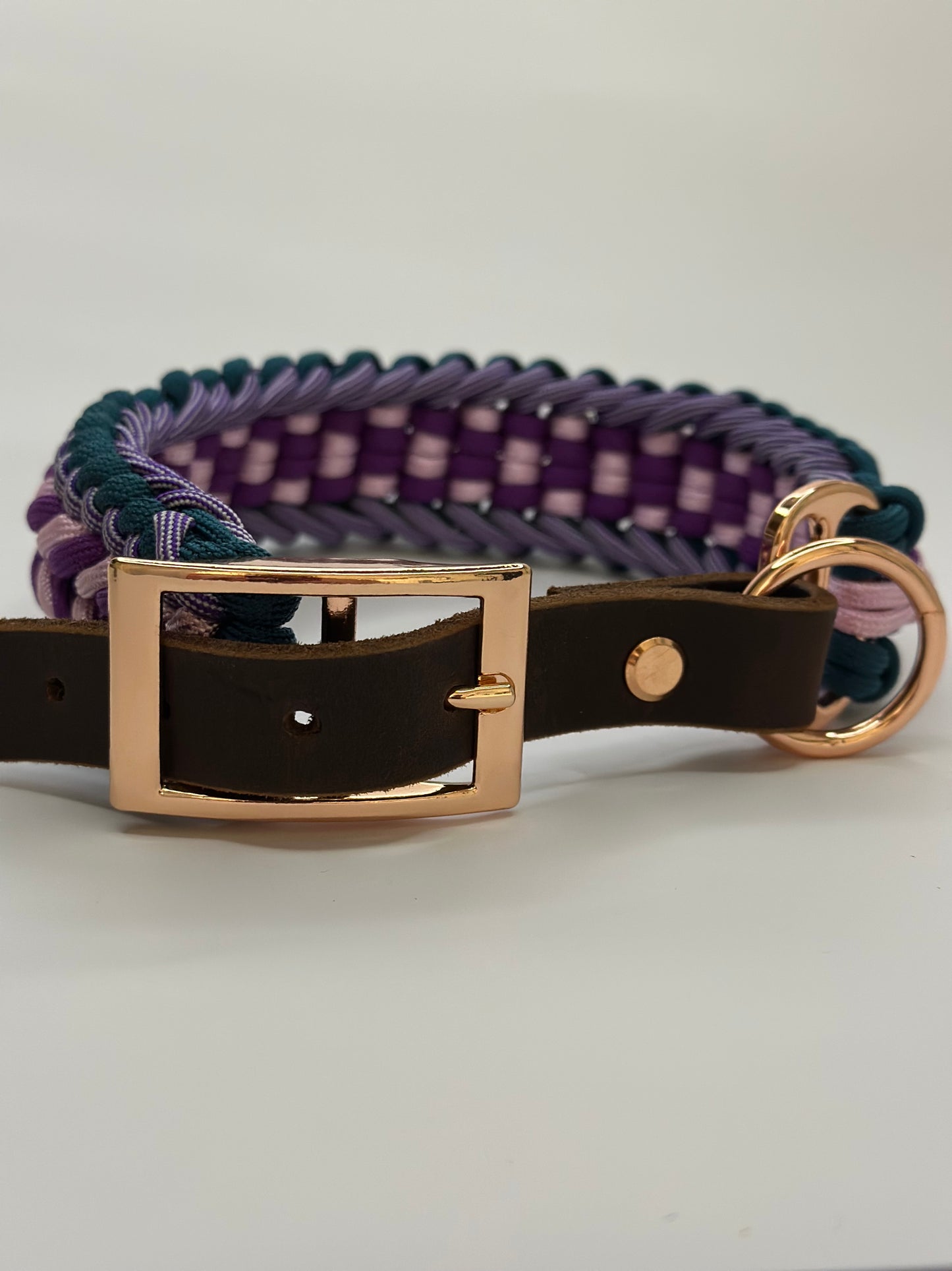 Paracord Halsband "Happy", handgefertigt